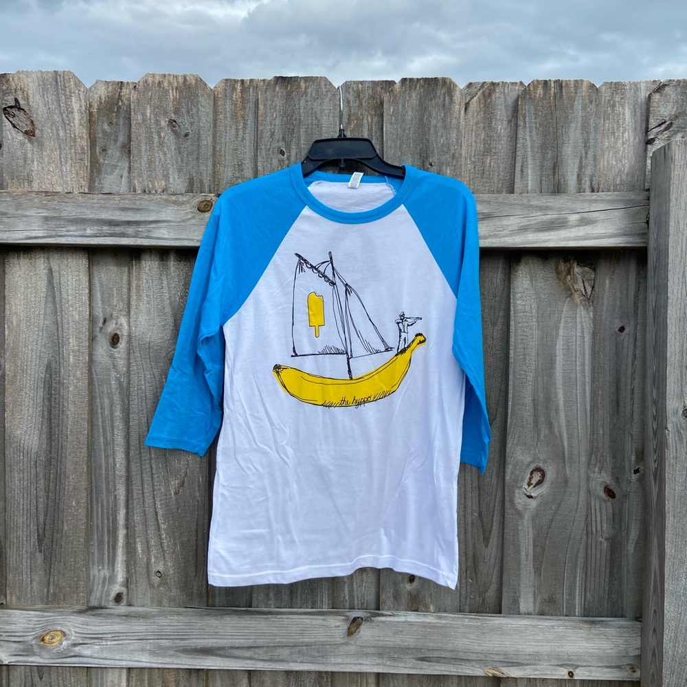 Banana sailing t-shirt, 3 quarter sleeves